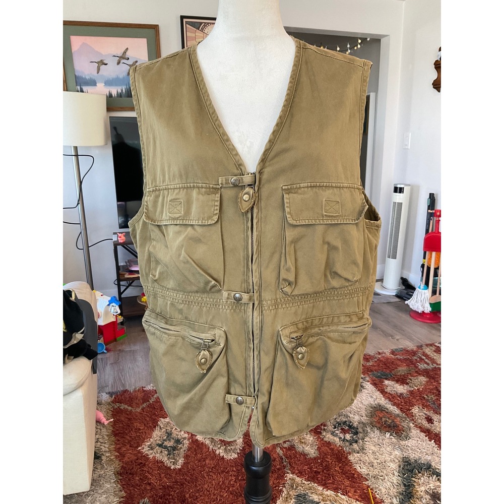 Vintage Banana Republic Civilian Reserve Safari Utility Vest Gorpcore Mens M